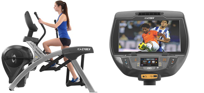 Arc Trainer and embedded TV