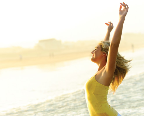 Girl on beach