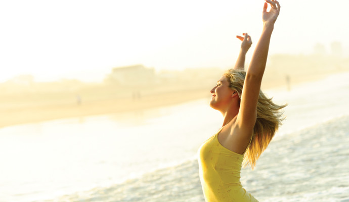 Girl on beach