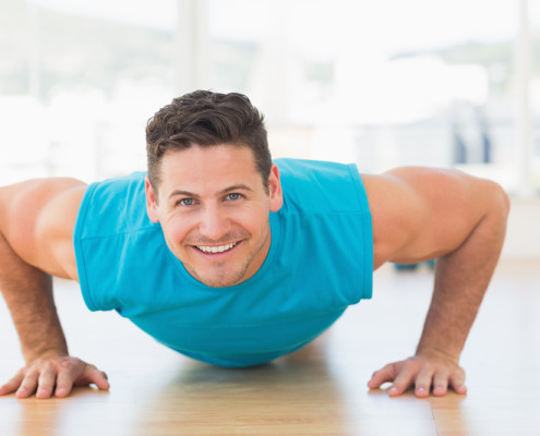 Man doing push up