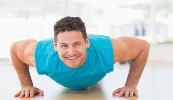 Man doing push up