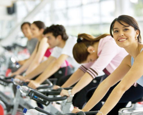 Woman cycling