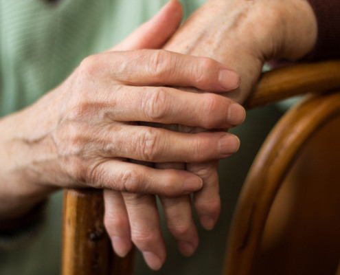 Old woman's hands