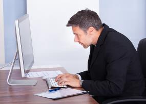 Man at computer