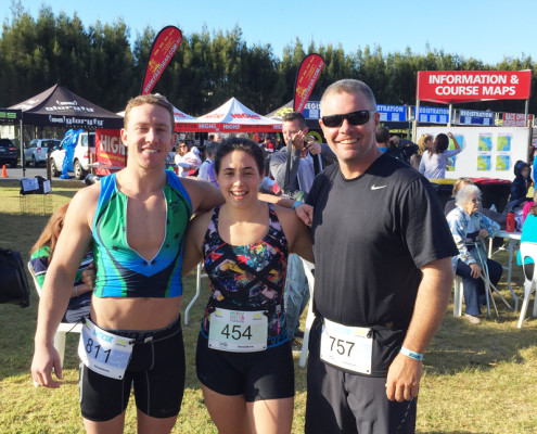 Liam, Diane & Paull - Batemans Bay Triathlon