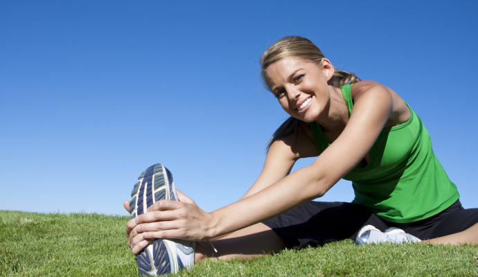 Stretching before Fitness & Exercise